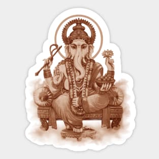 Ganesh the Remover of all obstacles Sticker